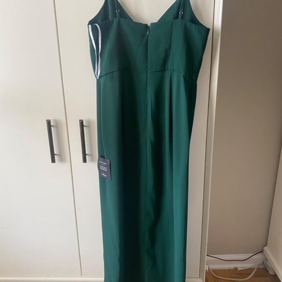 Reinette Dark Green Midi Dress - Picture 2 of 3